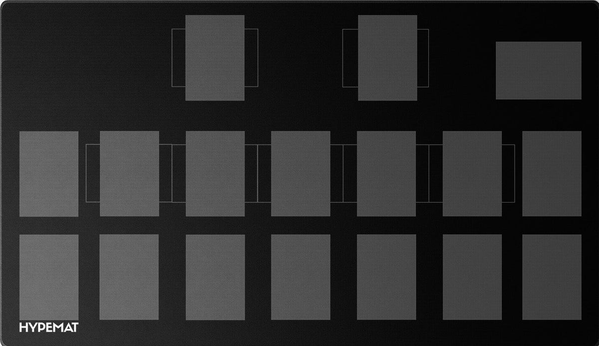 Yu-Gi-Oh! Spielmatte mit Full-Zone-Layout, alle Zonen des Spielfelds aufgedruckt