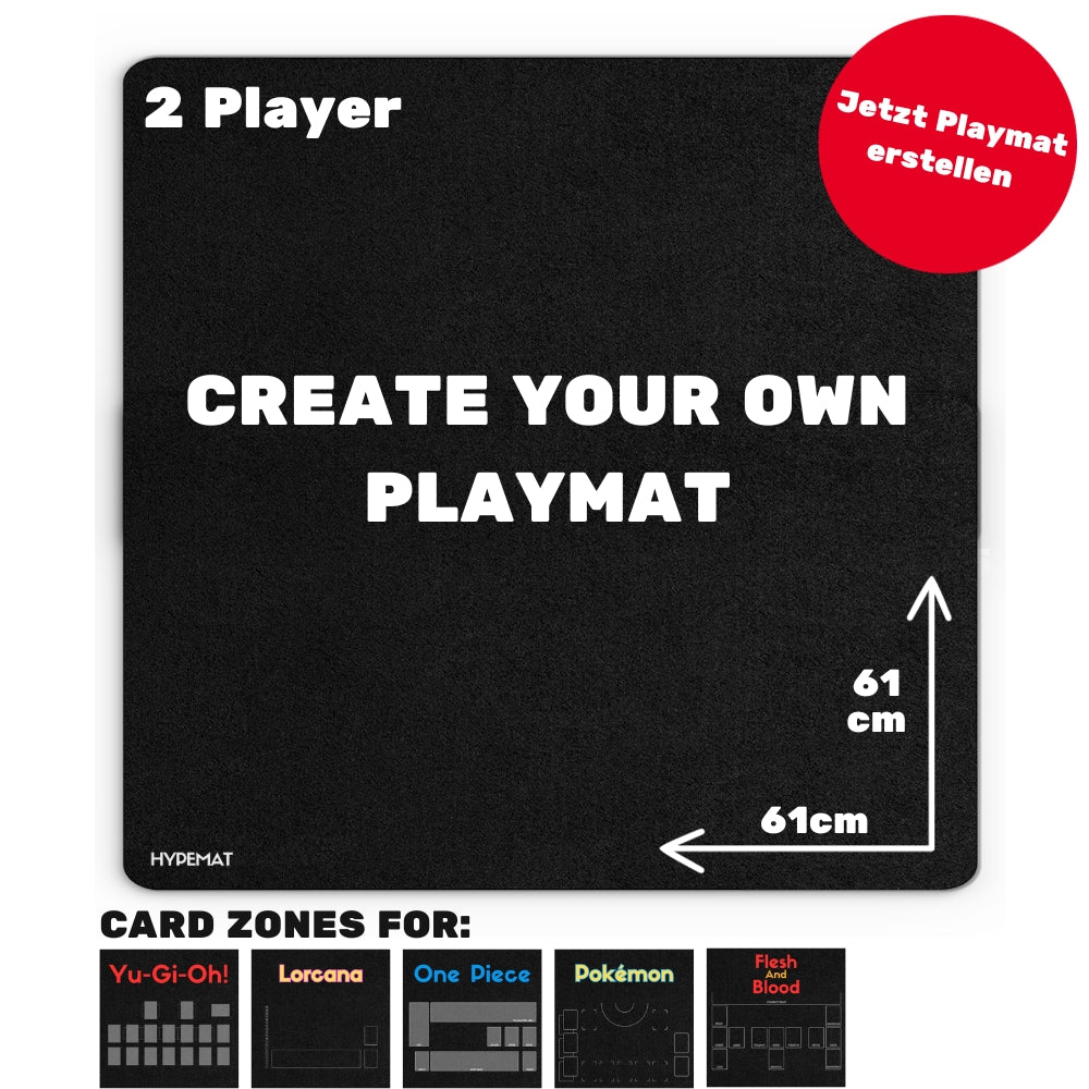 2 Player Custom Playmat Konfigurator Zonen