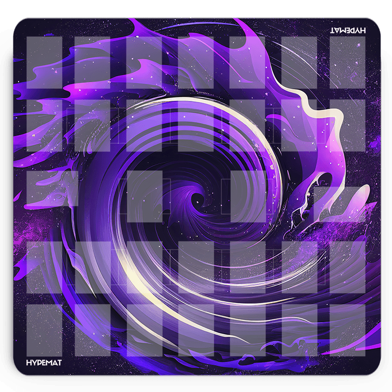 hypemat 2 player playmat Purple Fusion design Produktfoto