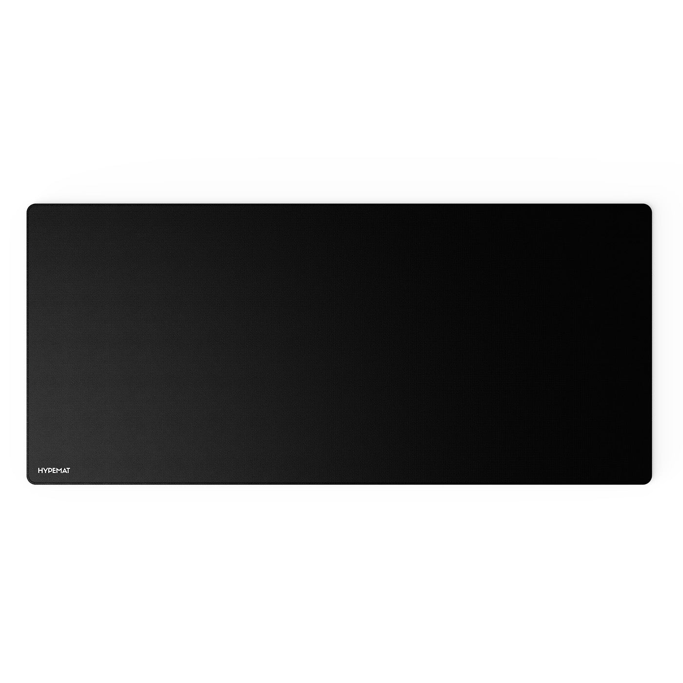 Pure Black XXL Mousepad 900x400 mm mit genähter Kante