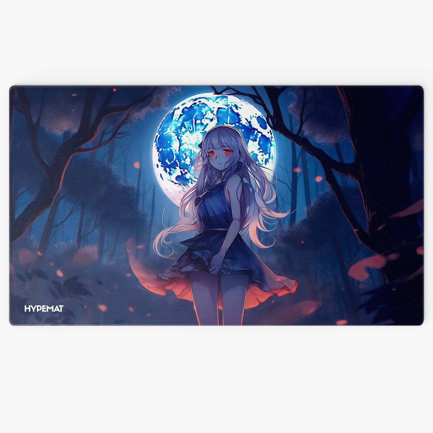 White Black - Red Eye Izu Playmat