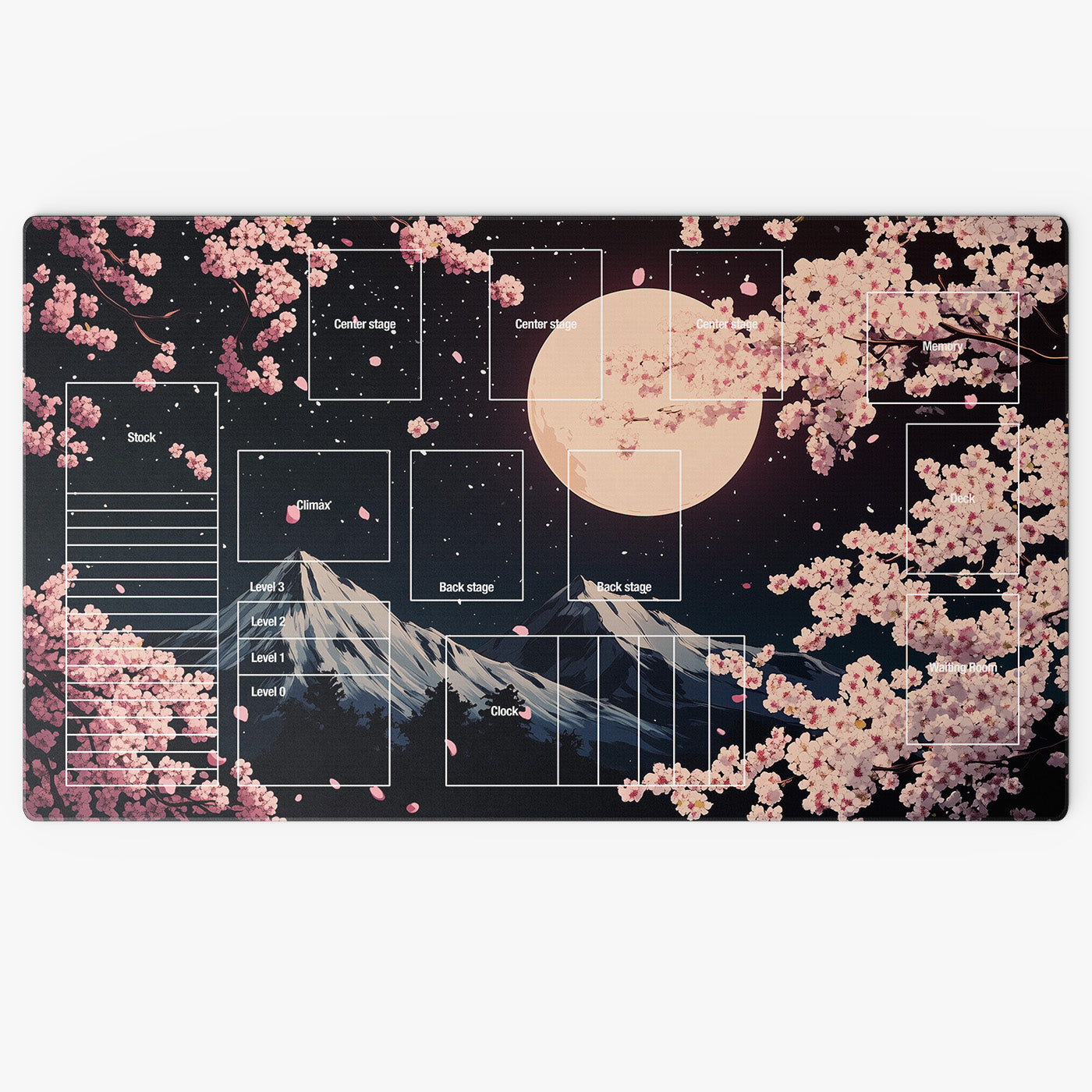 White Black - Sakura Playmat