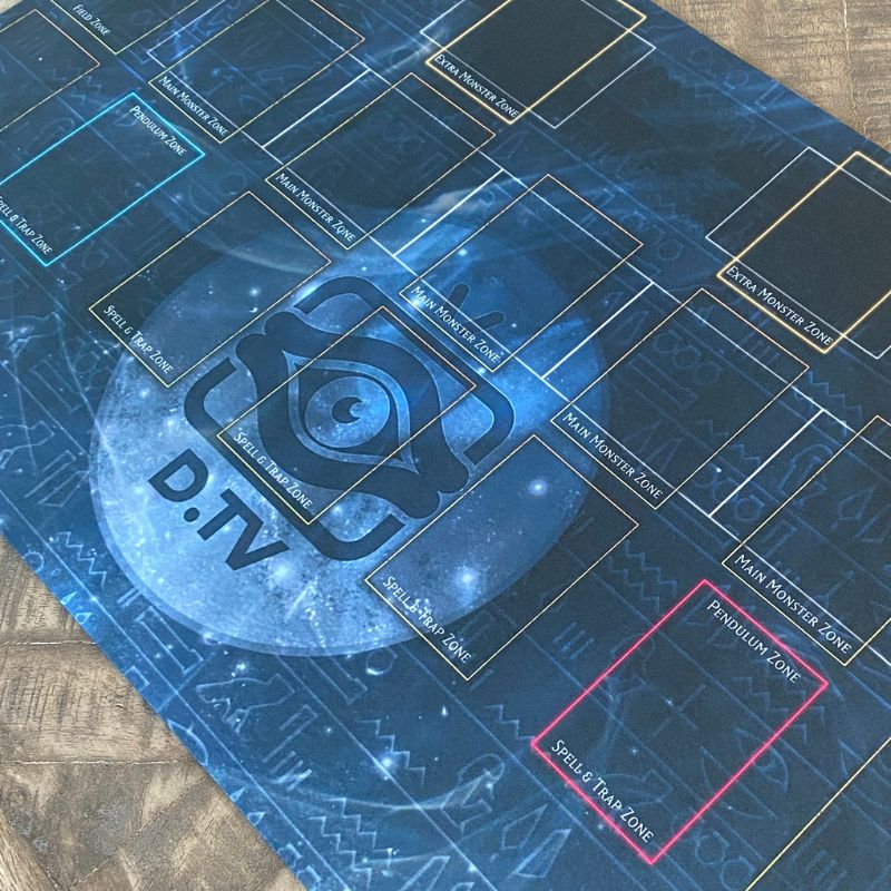 hypemat with blue design