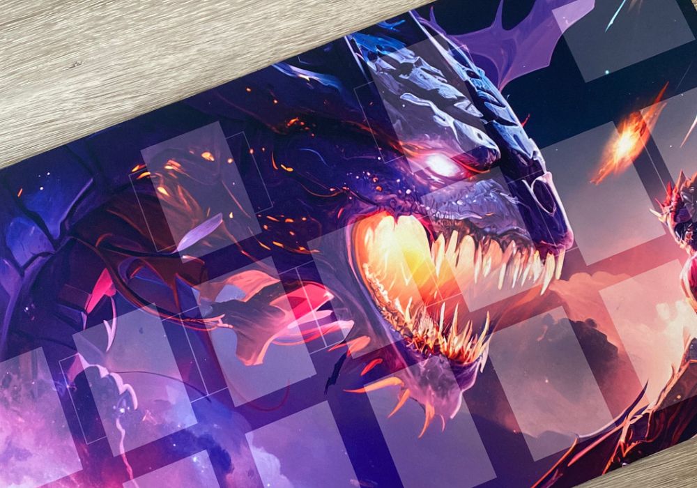 hypemat playmat dragon war design 