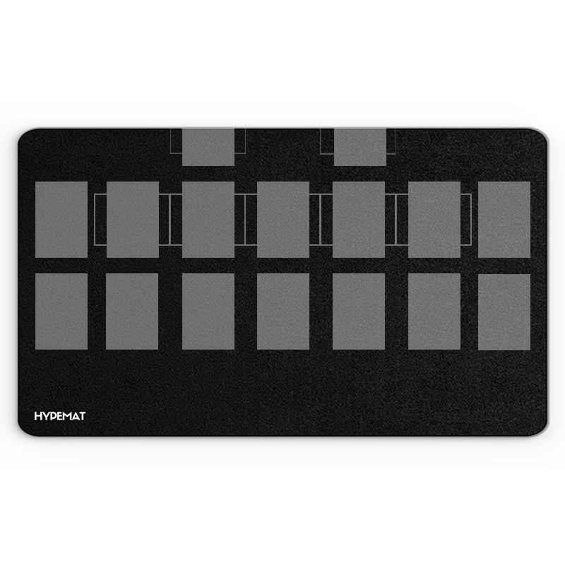 hypemat one player playmat black design Produktfoto croped