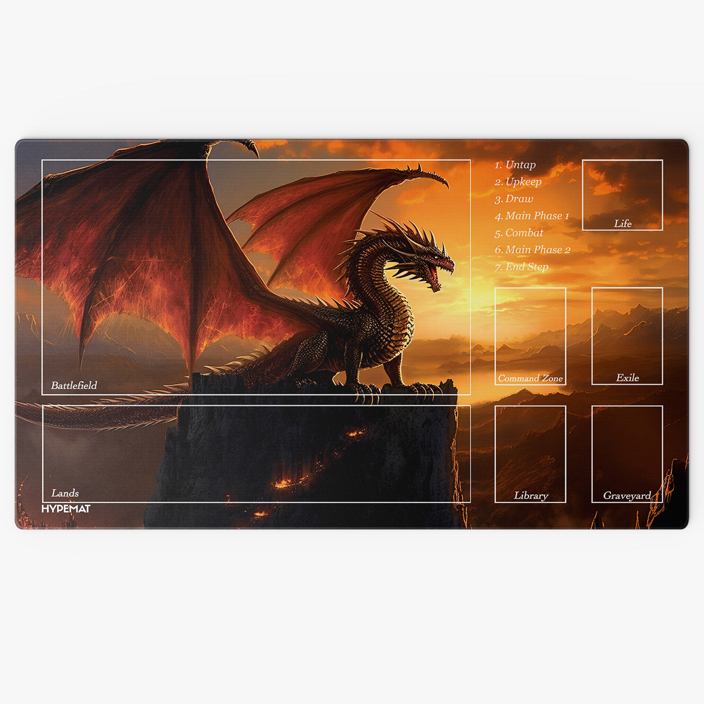 Magic: The Gathering - Fire Dragon Playmat