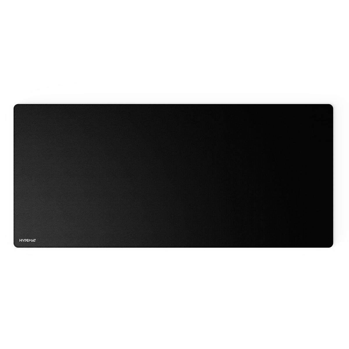 Pure Black XXL Mousepad 900x400 mm mit genähter Kante