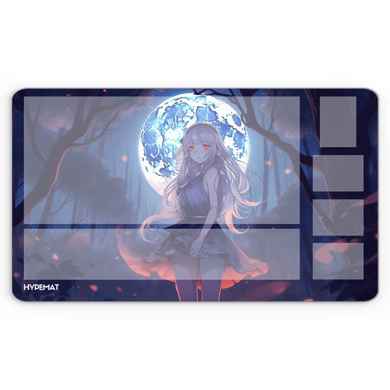 hypemat one player playmat red eye girl design Produktfoto mtg