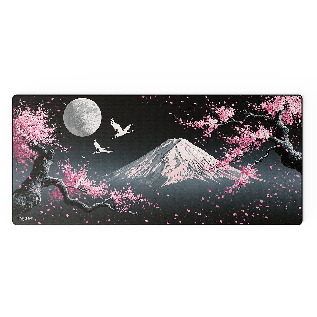 Sakura Fuji XXL Mousepad 900x400 mm mit genähter Kante